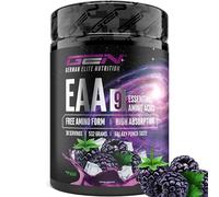 GEN GERMAN ELITE NUTRITION EAA en Polvo - 532 g - 9 Aminoácidos Esenciales | Sabor Galaxy Punch - Fórmula Human Code - Incl. Histidina y BCAA - 10 g de EAA por Porción - Vegano