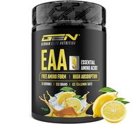 GEN GERMAN ELITE NUTRITION EAA en Polvo - 532 g - 9 Aminoácidos Esenciales | Sabor Ice Tea Lemon - Fórmula Human Code - Incl. Histidina y BCAA - 10 g de EAA por Porción - Vegano