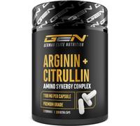 GEN GERMAN ELITE NUTRITION L-Arginina + L-Citrulina - 320 Cápsulas | 1100 mg por Cápsula - Ultra Caps® de Dosis Extra Alta con Arginina Base y Citrulina DL-Malato 2:1 - Complejo de Aminoácidos