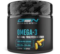 GEN GERMAN ELITE NUTRITION Omega 3-300 Cápsulas - Alta dosis 4000 mg | Aceite de Pescado con 80% de Ácidos Grasos - 2000 mg EPA y 1000 mg DHA - Forma Natural de Triglicéridos - Purificado Avanzado