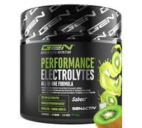GEN GERMAN ELITE NUTRITION Performance Electrolytes - 400 g - Sabor Kiwi | Sodio, Potasio, Magnesio, Calcio y Cloruro - Con Citrulina y Taurina - Sin Azúcar - Vegano
