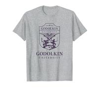 Gen V Godolkin University Purple School Seal TV Show Camiseta, Hombre, Gris Jaspeado, 3XL