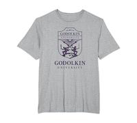 Gen V Godolkin University Purple School Seal TV Show Camiseta, Hombre Tallas Grandes, Gris Jaspeado, 4X Alto
