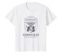 Gen V Godolkin University Purple School Seal TV Show Camiseta, Niños, Blanco, 12 años