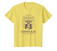 Gen V Godolkin University Purple School Seal TV Show Camiseta, Niños, Limón, 12 años