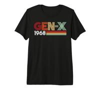 Gen X 1968 Retro Generation xer Vintage Text Style Camiseta Premium