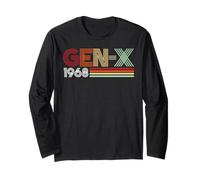 Gen X 1968 Retro Generation xer Vintage Text Style Manga Larga