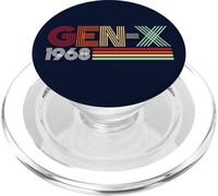 Gen X 1968 Retro Generation xer Vintage Text Style PopSockets PopGrip para MagSafe