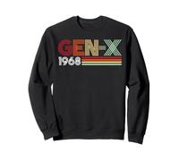 Gen X 1968 Retro Generation xer Vintage Text Style Sudadera