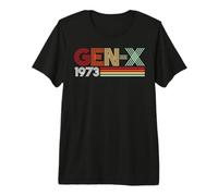 Gen X 1973 Retro Generation xer Vintage Text Style Camiseta Premium