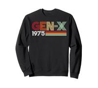 Gen X 1975 Retro Generation xer Vintage Text Style Sudadera