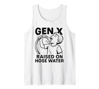 Gen X - Elevado EN Agua DE Manguera - Humor Xennial - Años 70s 80s 90s Camiseta sin Mangas