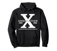 Gen X Elevado en Manguera de Agua y negligencia Generación X Funny Sudadera con Capucha