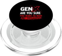 Gen X ¿Estás Seguro de Que Quieres Escuchar mis Pensamientos Generación X PopSockets PopGrip para MagSafe