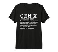 Gen X Funny Dictionary Generation xer No Nos Importa Meme Camiseta Premium