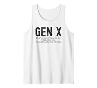 Gen X gracioso No vengas llorando o te daremos humor Camiseta sin Mangas