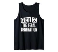 Gen X La Generación Feral - Generación X Gen xer Nostalgia Camiseta sin Mangas