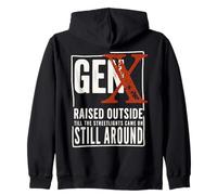 Gen X levantado afuera hasta Que Las Luces se encendieron todavía Alrededor Sudadera con Capucha
