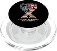 Gen X: Muchos Recuerdos, no Hay evidencia de un Divertido Padre Patriota Retro PopSockets PopGrip para MagSafe