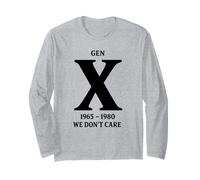 Gen X No Nos Importa la filosofía de la apatía Manga Larga