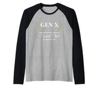 Gen X Social Club no nos importa. Humor divertido de la Generación X Camiseta Manga Raglan