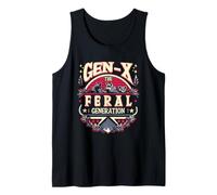 Gen X The Feral Generation Gen X Humor para Mujer Camiseta sin Mangas
