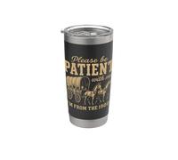Gen X - Xennial - Por favor, sé paciente conmigo - 1900 - Divertido Vaso térmico de acero inoxidable de doble pared