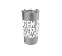 Gen Z Master Of Memes And Multitasking Internet - Vaso térmico de acero inoxidable de doble pared