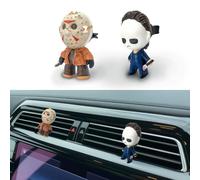 GENANY Ambientador de resina 3D para coche, 2 piezas, clips de ventilación para coche, ambientadores espeluznantes, ambientadores góticos, regalos de terror de Navidad para mujeres y hombres