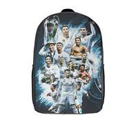 GENBAK Ronaldo Mochilas Para Niños Jugador de fútbol Mochila Escolar Para Niños Mochilas De Viaje Mochilas Para Libros Mochila Escolar Para Niños Y Niñas 17pulgada