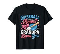gender reveal béisbol o lazos el abuelo te quiere Camiseta