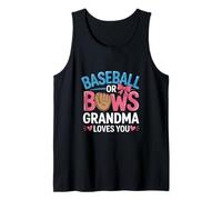 Gender Reveal béisbol o Lazos la Abuela te Quiere Camiseta sin Mangas