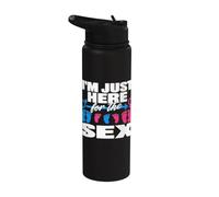Gender Reveal Costume for Men Women Adult Gender Reveal Stainless Steel Insulated Water Bottle