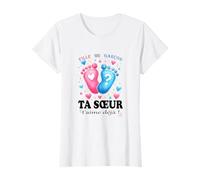 Gender Reveal Deco Boy or Girl Girl Girl o niño Regalo Hermana Camiseta
