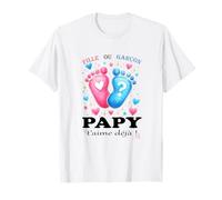 Gender Reveal Deco Boy or Girl Regalo Abuelo niña o niño Camiseta