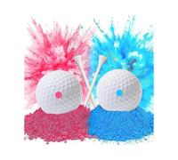 Gender Reveal Golf Ball (1 Pink Ball And 1 Blue Ball, 2 Golf Tees) for Gender Reveal Baby Shower Smoke Bomb Exploding Gender