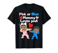 Gender Reveal Party Mommy Loves You Camiseta