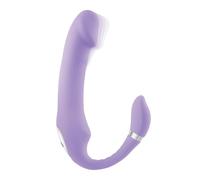 Gender X Consolador de Doble Penetración Orgasmic Orchid Morado