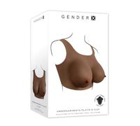 Gender X Undergarments Pecho Artificial - Plate D-Cup Dark Brown 30 Cm