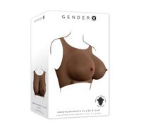 Gender X Undergarments Pecho Artificial - Plate E-Cup Dark Brown 30 Cm