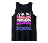 Genderfluid - Bandera de orgullo fluido de género LGBTQ asumir nada Camiseta sin Mangas
