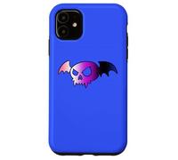 Genderfluid Bat Vampire Skull Queer Pride Goth Halloween Carcasa para iPhone 11