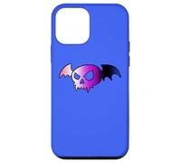 Genderfluid Bat Vampire Skull Queer Pride Goth Halloween Carcasa para iPhone 12 Mini