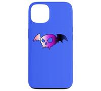Genderfluid Bat Vampire Skull Queer Pride Goth Halloween Carcasa para iPhone 13