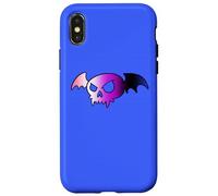 Genderfluid Bat Vampire Skull Queer Pride Goth Halloween Carcasa para iPhone X/XS