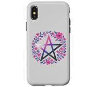 Genderfluid Pentagram Wiccan Pagan Queer Pride Flag Boho Carcasa para iPhone X/XS