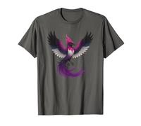 Genderfluid Phoenix Bird Queer Pride Flag Rising From Ashes Camiseta