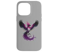 Genderfluid Phoenix Bird Queer Pride Flag Rising From Ashes Carcasa para iPhone 14 Pro Max