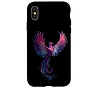 Genderfluid Phoenix Bird Queer Pride Flag Rising From Ashes Carcasa para iPhone X/XS