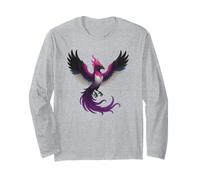 Genderfluid Phoenix Bird Queer Pride Flag Rising From Ashes Manga Larga